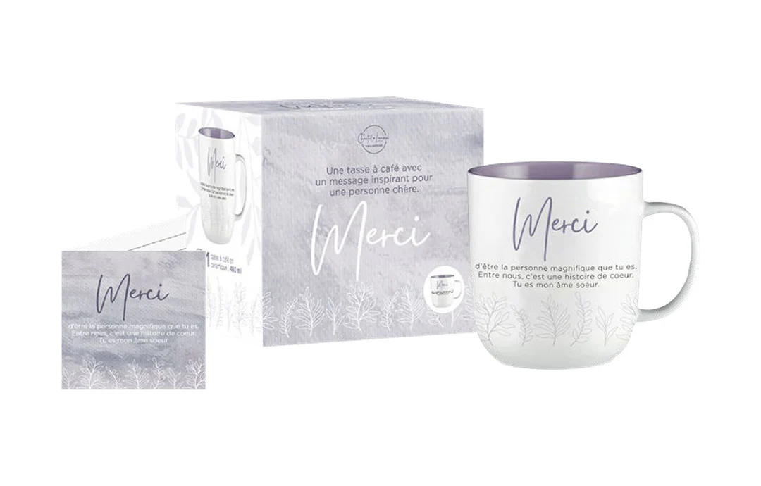 TASSE INSPIRANTES MERCI CHANTAL LACROIX