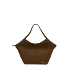 Le sac fourre-tout Alison en daim cacao
