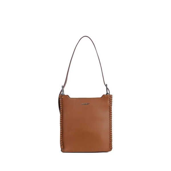 Le Claudia - Sac à main 2-en-1 en cuir vegan affogato
