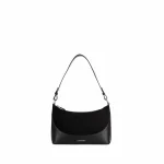 Le CLOVER – Sac bandoulière 2 en 1 en daim noir