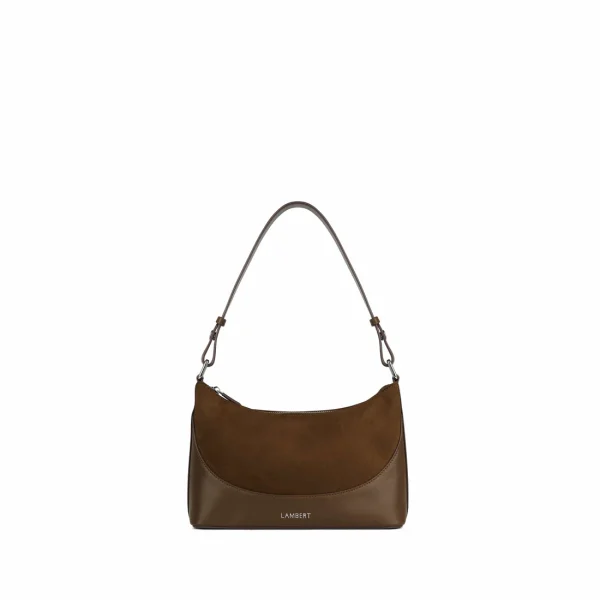 Le CLOVER – Sac bandoulière 2 en 1 en daim cacao