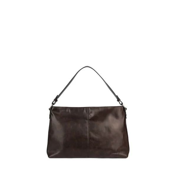 Le Gianna – Sac bandoulière en cuir vegan expresso