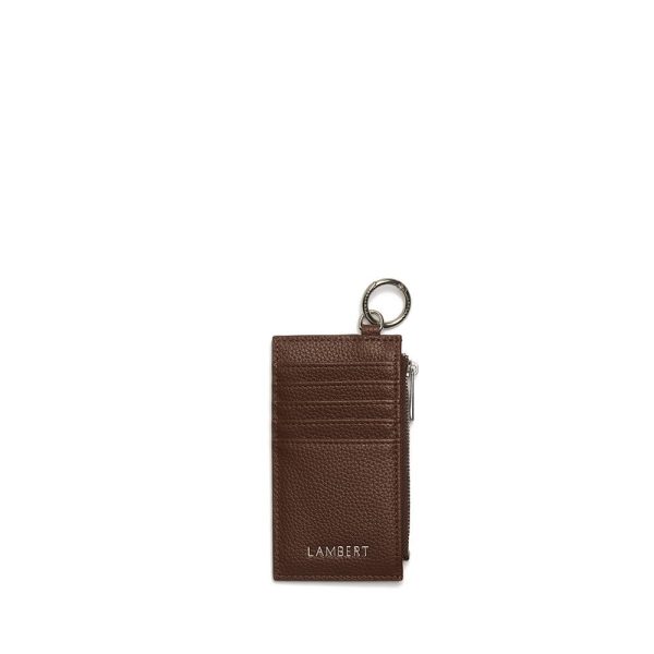 Le Phoebe - Porte-cartes en cuir vegan chocolate